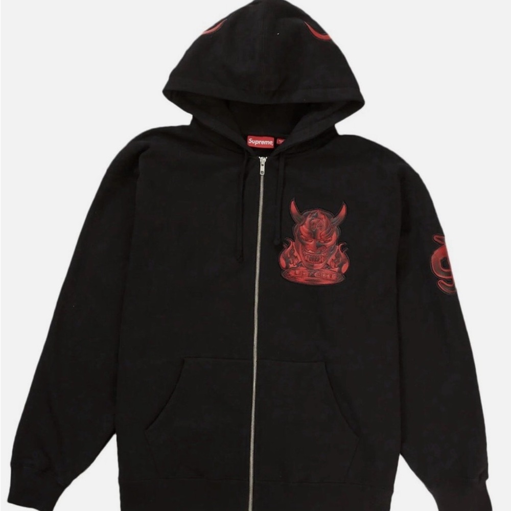 SUPREME DEMON ZIP UP Small RARE - Picture 2 of 7